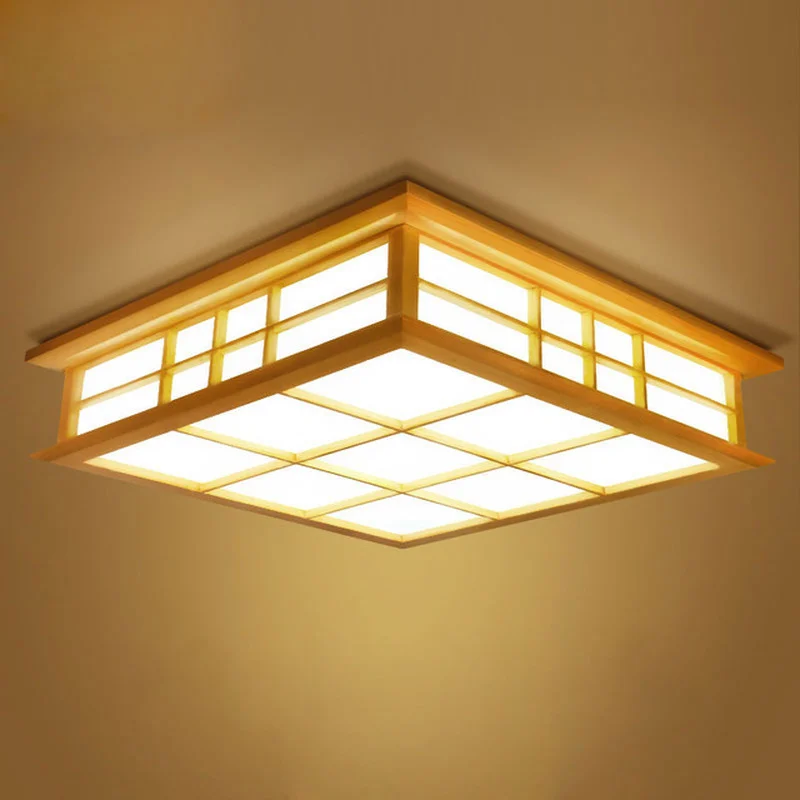 

Ceiling lights Japanese style tatami lamp LED wooden ceiling lighting dining room bedroom lamp study room teahouse lamp 0033