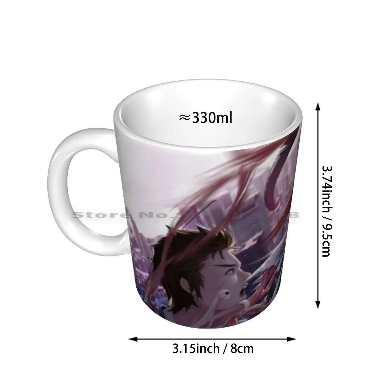 Parasyte X Tokyl Ghoul Ceramic Mugs Coffee Cups Milk Tea Mug Anime Cosplay Parasyte Migi Shinichi Parasite Infected Battle