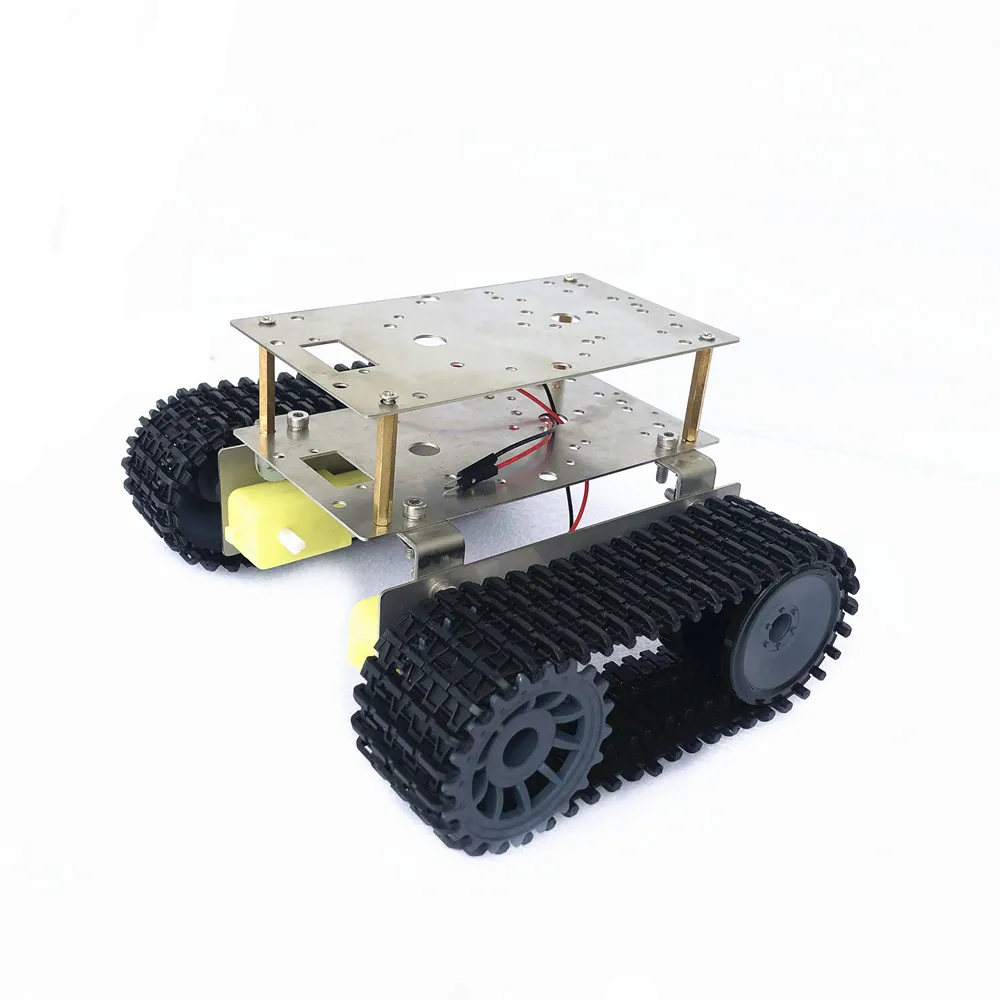 SN11000 Stainless steel double-layer super economical tank chassis smart car crawler robot for arduino maker DIY