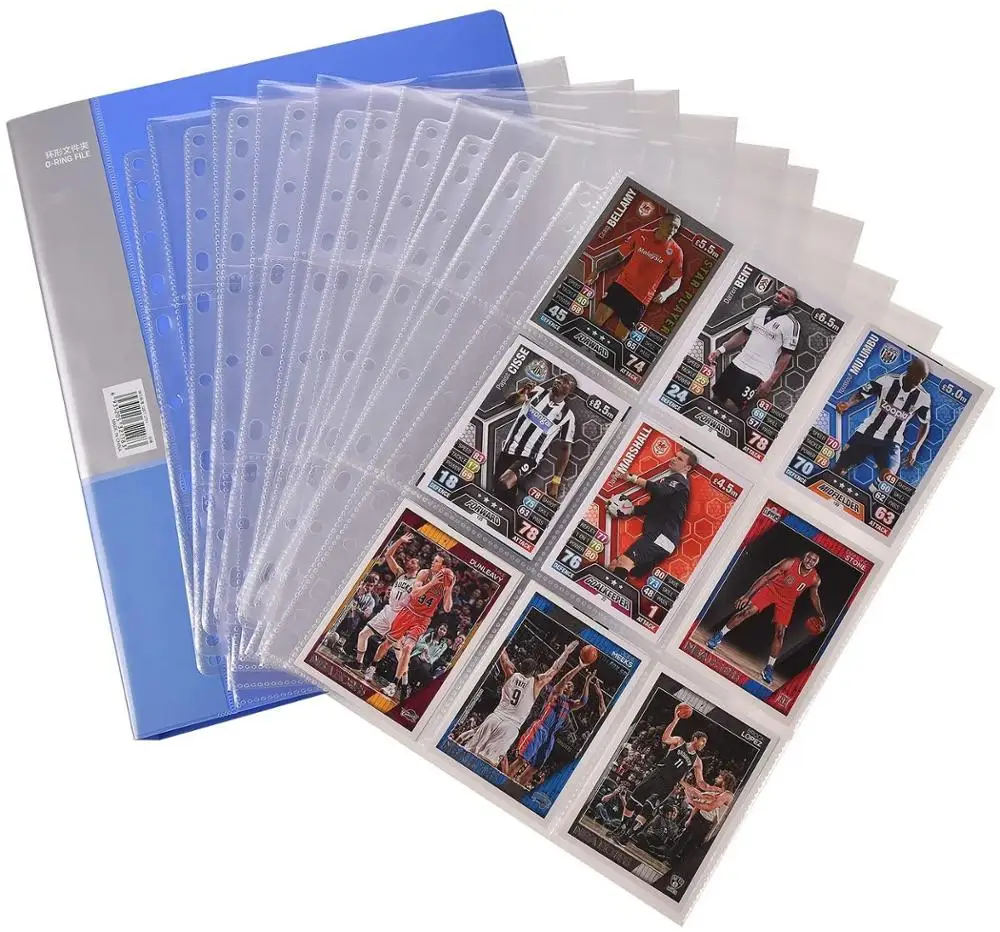 90 Zakken Trading Gaming Card Mouwen Opslag Portefeuilles Album Pagina \'S Collection Munthouders Portefeuilles Mouwen Set Fotoalbums