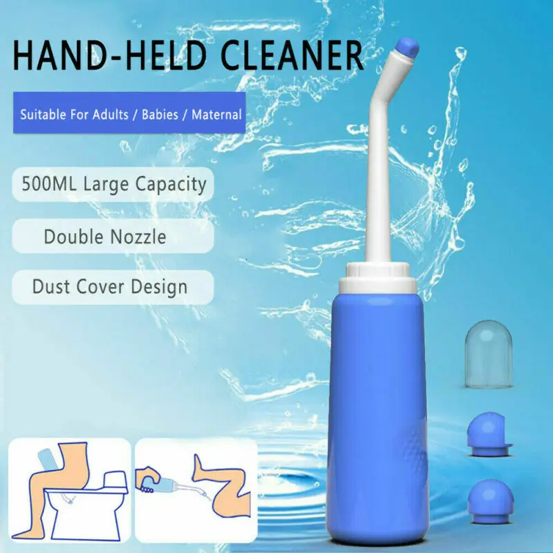 

500ml Travel Personal Cleaner Sprayer Seat Bidet Toilet Hand Held Tackle Portable Washer Bottle EVA Hygiene Washing