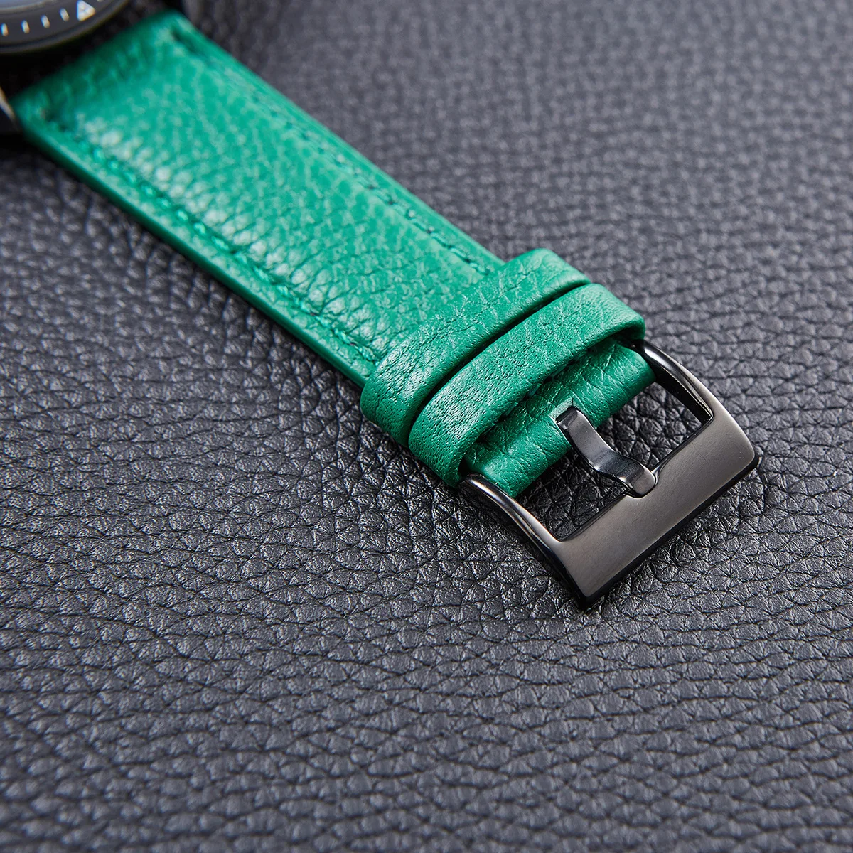 Lychee-pulseira de couro para relógio, modelo para huami amazfit gtr 2e, acessório com faixas de couro