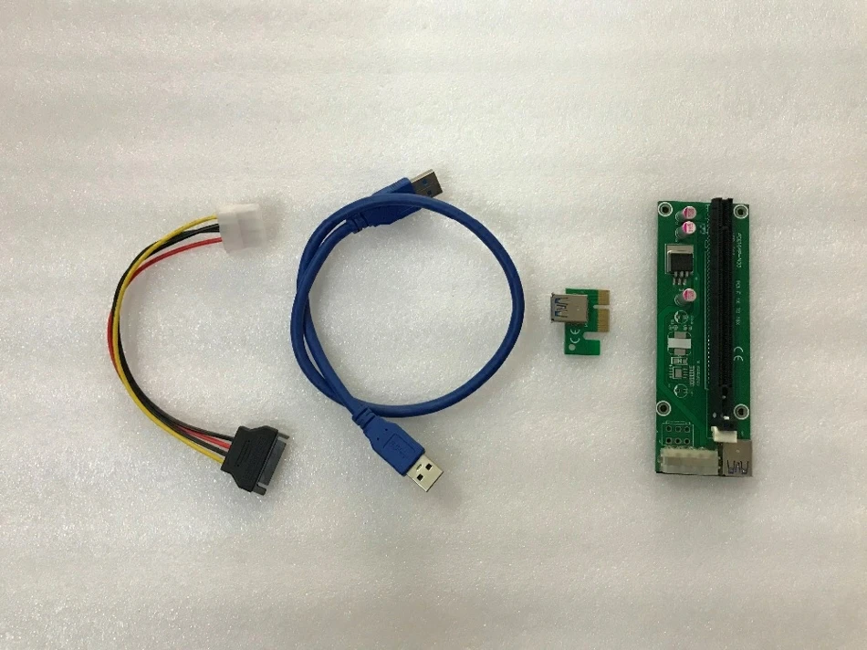 ETH ETC ETN ZCASH XMR mineur câble d'extension de câble USB3.0 PCI-E le riser de 60cm pour les cartes GPU R9 380 RX 470 RX480 6