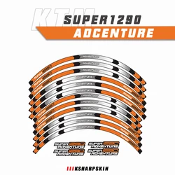 Motorcycle Racing equipment Wheel Tire Rim Decoration Adhesive Reflective Decal Sticker For KTM SUPER 1290 ADVENTURE 17 19 inch