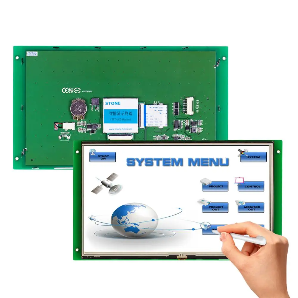 STONE 10.1 Inch TFT LCD Display Module with Embedded System+Software+Program for Equipment Use