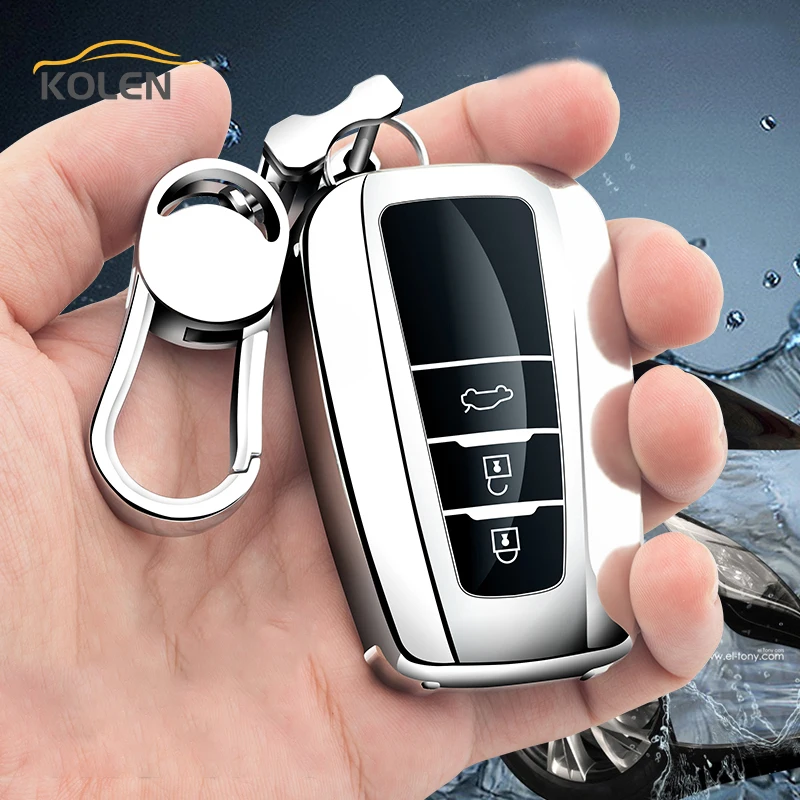 Soft TPU Car Remote Key Case Cover Shell Fob For Toyota Prius CHR C-HR Camry Corolla RAV4 Avalon Land Cruiser Prodo Accessories