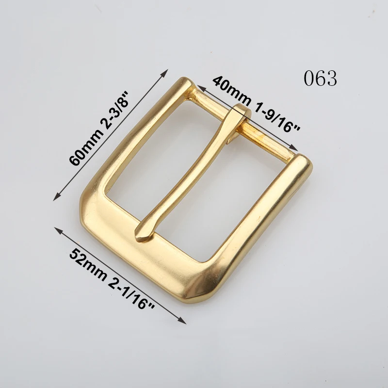 1pcs Brass Cast 40mm Belt Buckle End Bar Heel bar Buckle Single Pin Heavy-duty For 37mm-39mm Belts Leather Craft Accessories