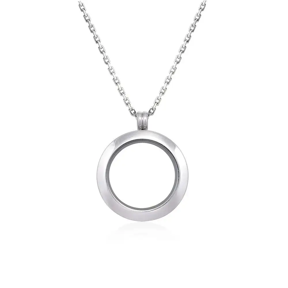 Cremation jewelry for ashes silver urn necklace crystal necklace pendant charm memorial jewelry stainless steel locket necklace