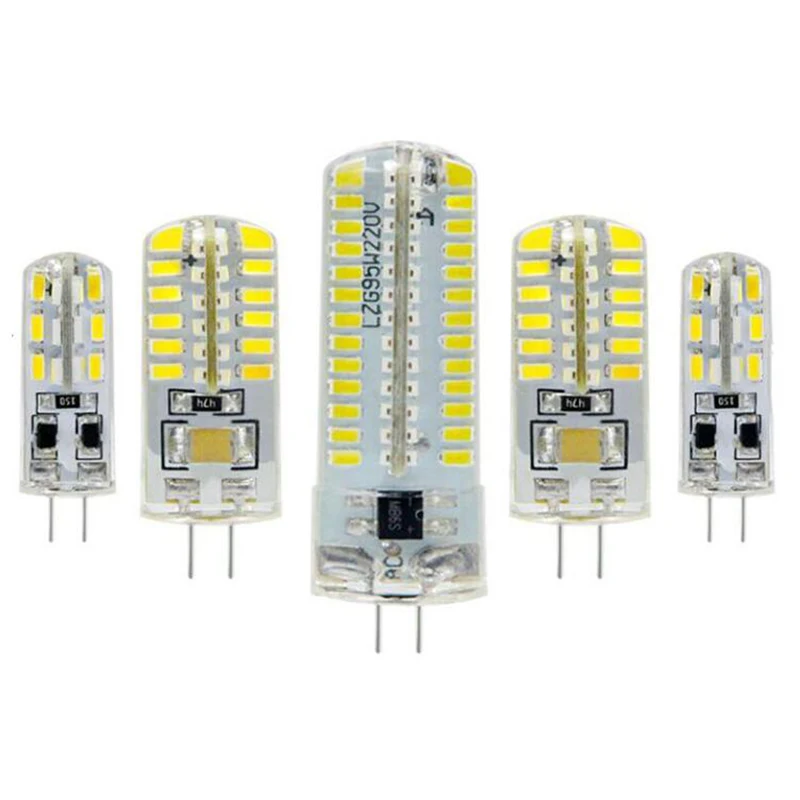 

10pcs G4 LED Bulb Lamp AC DC12V Lampada LED Bulb AC220V 3014 2835 Chip Light 360 Beam Angle Lights Replace 30W/80W Halogen Lamps