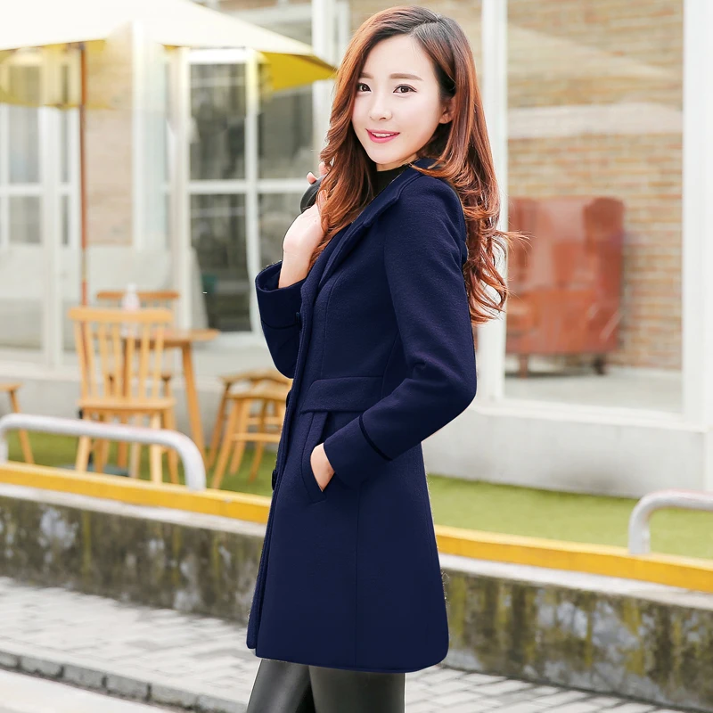 

Woolen Coat Female Winter Jackets Woman Coat Of Winter Abrigos Mujer Invierno 2020 Especially Female Long Coats KJ212