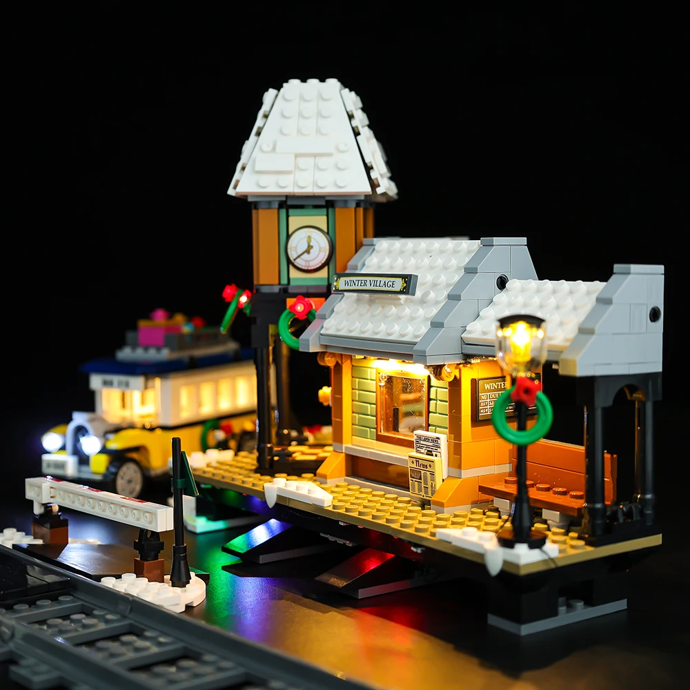 Led Light Kit For Creator Expert 10259 Winter Village Station Christmas Gift (Not Included Building Blocks)