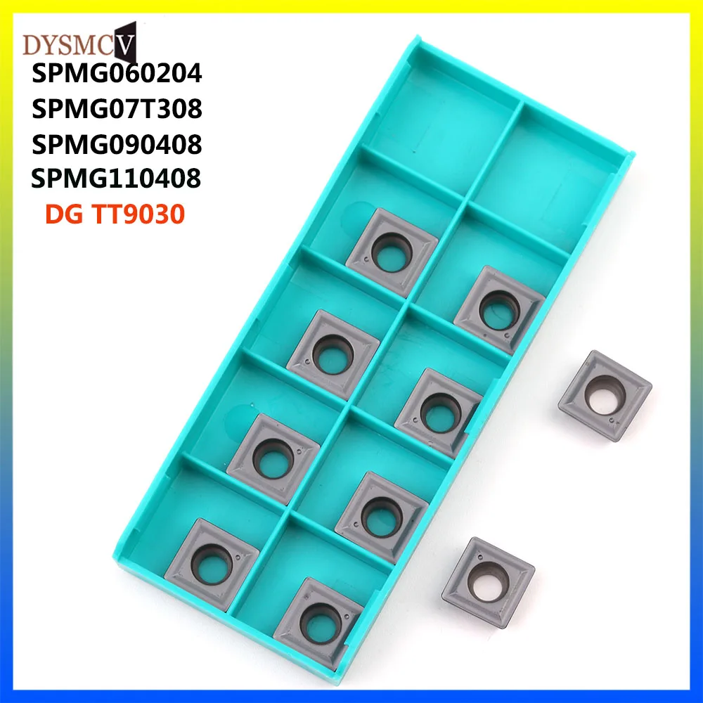 10pcs 100% originale SPMG110408 SPMG090408 SPMG07T308 SPMG060204 DG TT9030 lama in carburo di CNC tornio utensile da tornio