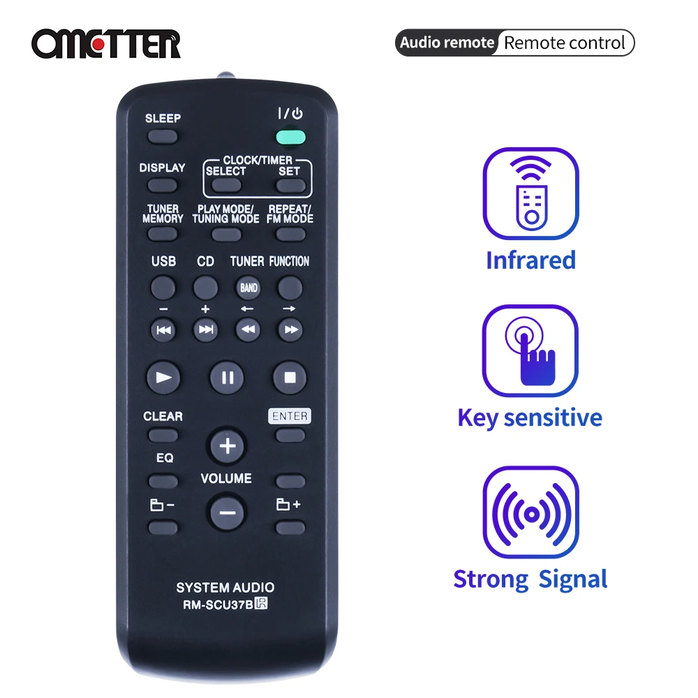 New RM-SCU37B Remote Control Fit for Sony sh2000 Audio System FST-SH2000 LBT-SH2000 HCD-SH2000