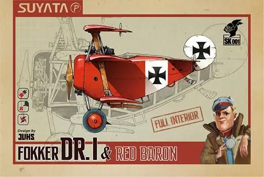 

Suyata SK-001 Fokker DR.1 & Red Baron Q version Plastic model