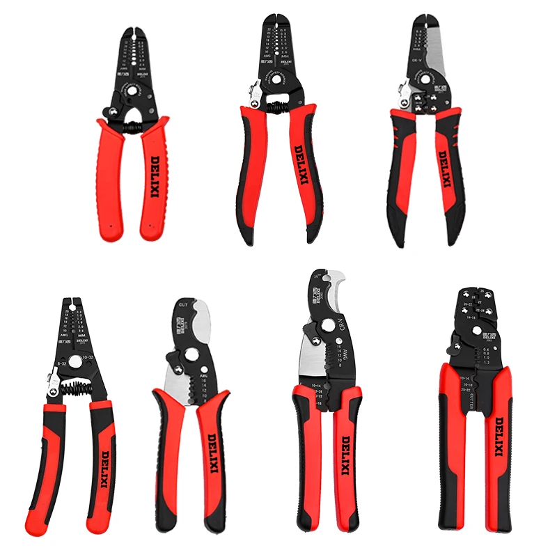 Multifunctional TAB Terminal Crimping Plier Tools Cable Wire Stripper Cutter Crimper Automatic Plier