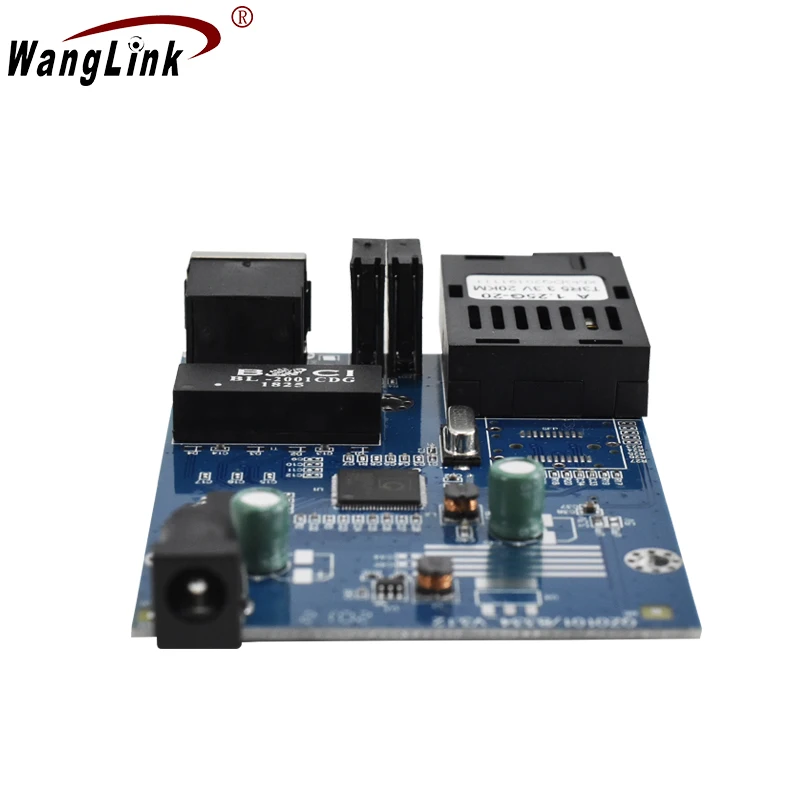 Wanglink PCBA Ethernet Optical Fiber Media Converter Fiber Transceiver 1000M Full PCBA mit Fiber-Modul