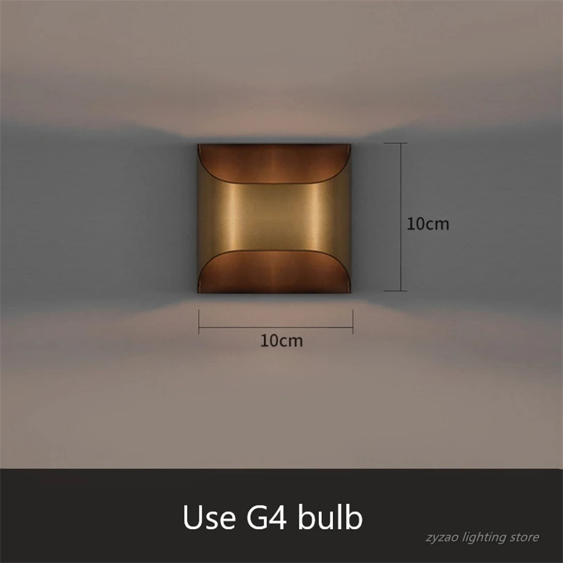 Full Copper Luxury Wall Lamps Modern Hotel Corridor Lamp for Living Room Bedroom Bedside Lamps Background Light Led Wall Lights