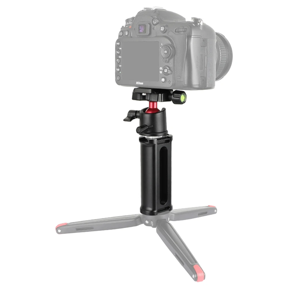 CAMVATE adattatore per testa a treppiede rotante a 360 ° impugnatura in alluminio piastra di base a sgancio rapido vite di montaggio da 1/4 "per treppiede/Minipod