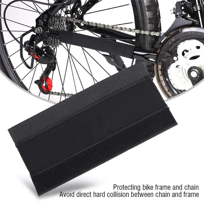 2pcs Black Bicycle Chain Sticker Protection Covers Cycling Frame Chainstay Posted Protection MTB Bike Care Guard Pad Covers