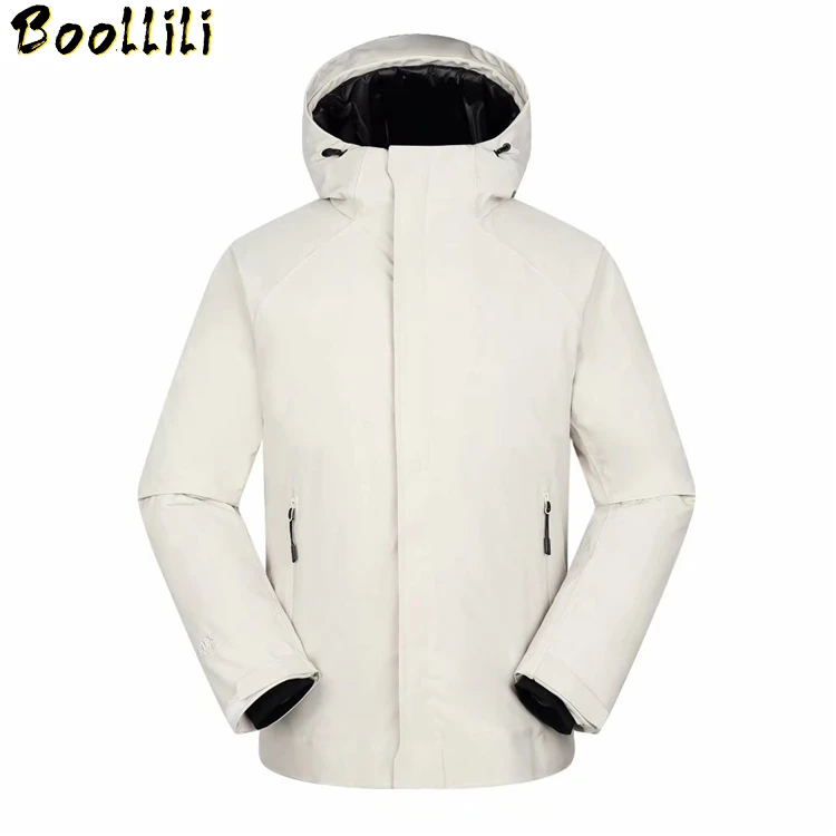 High 2023 New Quality Men's Down Jacket Warm Windproof Waterproof Winter Jacket Men Hooded Coat Casual Down Jacket -30 Degree