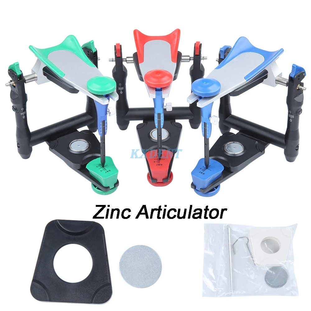 Dental Functional Articulator Model Bite Zinc Alloy Articulator Fitting Facebow for Stone Model Working Dental Lab Supplies