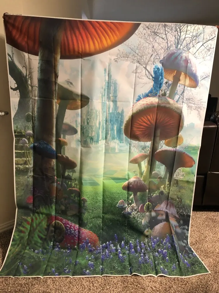 Capisco-telón de fondo para estudio fotográfico, accesorio de fantasía, cuento de hadas, País de las Maravillas, Castillo de setas, personalizado para cumpleaños