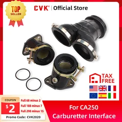 CVK 1Set Carburetor Install Adapter Interface Carburetter Manifold Intake Pipe Connector Glue For Honda CA250 CMX250 CMX250C