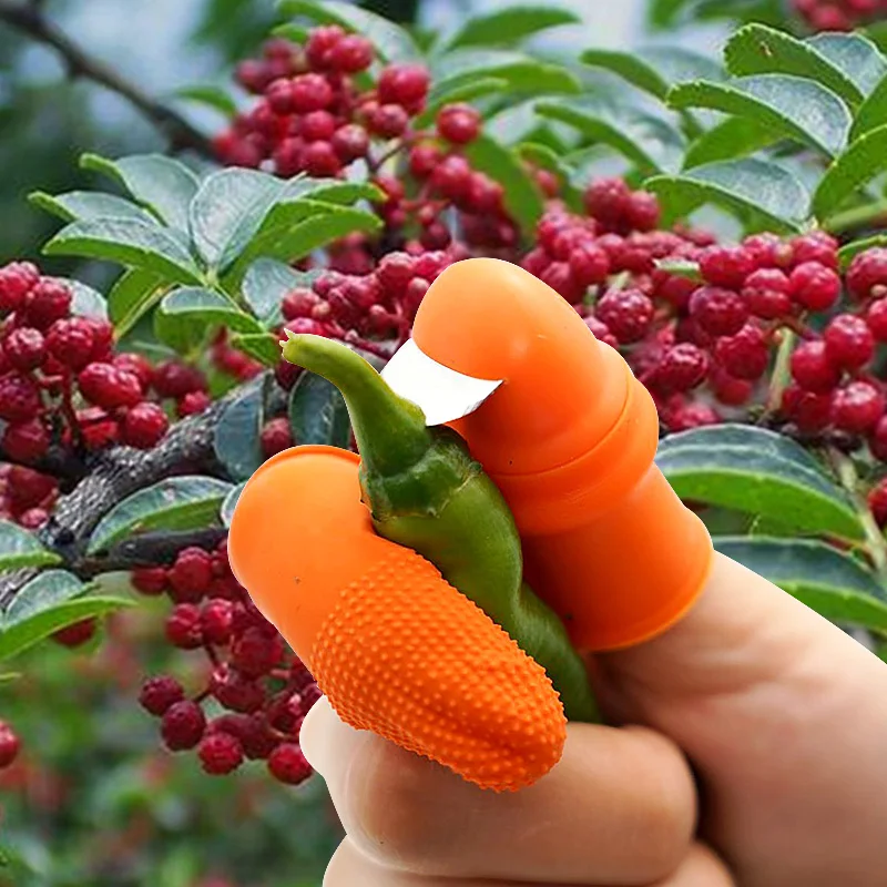 ガーデン親指カッター指ツール工場野菜ピッキングデバイスの庭収穫植物剪定鋏園芸ツール