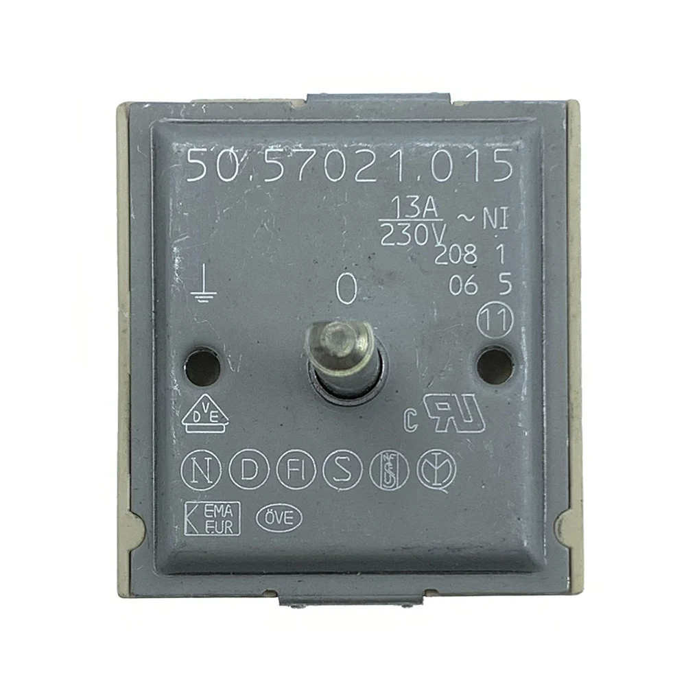 50.57021.015 EGO Pojedynczy regulator energii Przełącznik sterowania kuchenką/płytką Elektryczny przełącznik nieskończony Kompatybilny 50.57021.010