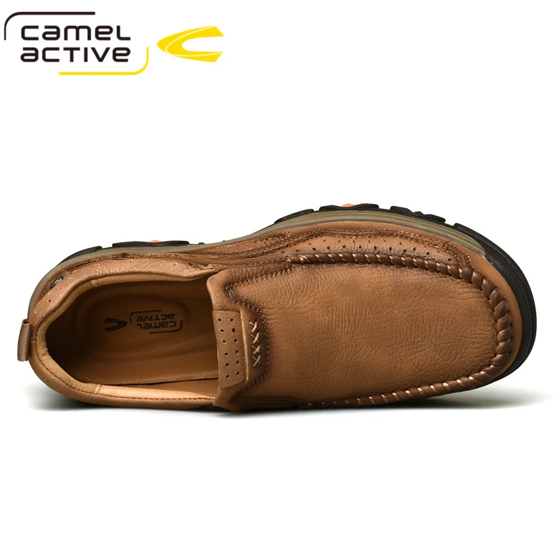 Camel Active Spring Autumn New Soft Genuine Leather Men Loafers Fashionable and Comfortable Casual Men Shoes Male Footwear