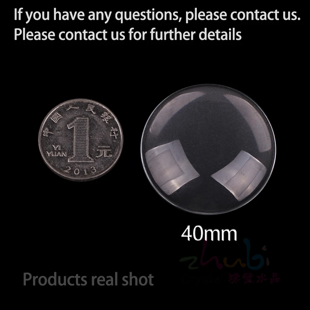 6/8/10/12/14/16/18/20/25/30/35/40/50mm Transparent Domed Flatback Half Round Clear Crystal Glass Cabochon For DIY Jewelry Making