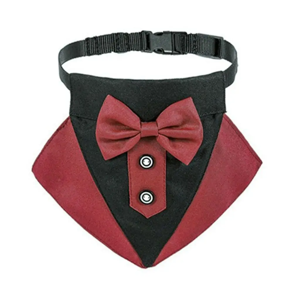 

Black Party Dress-up Formal Bandana Accessories Adjustable Costume for Puppy Pet Neck Tie Dog Bow Tie Dog Tuxedo