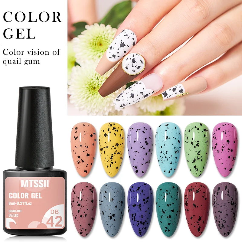 Mtssii Gel Nagellack Wachtelei Wirkung Lacke Für Nägel Kunst Eierschale Hybrid Design Basis Und Top Mantel Für Gel polnischen 6ml