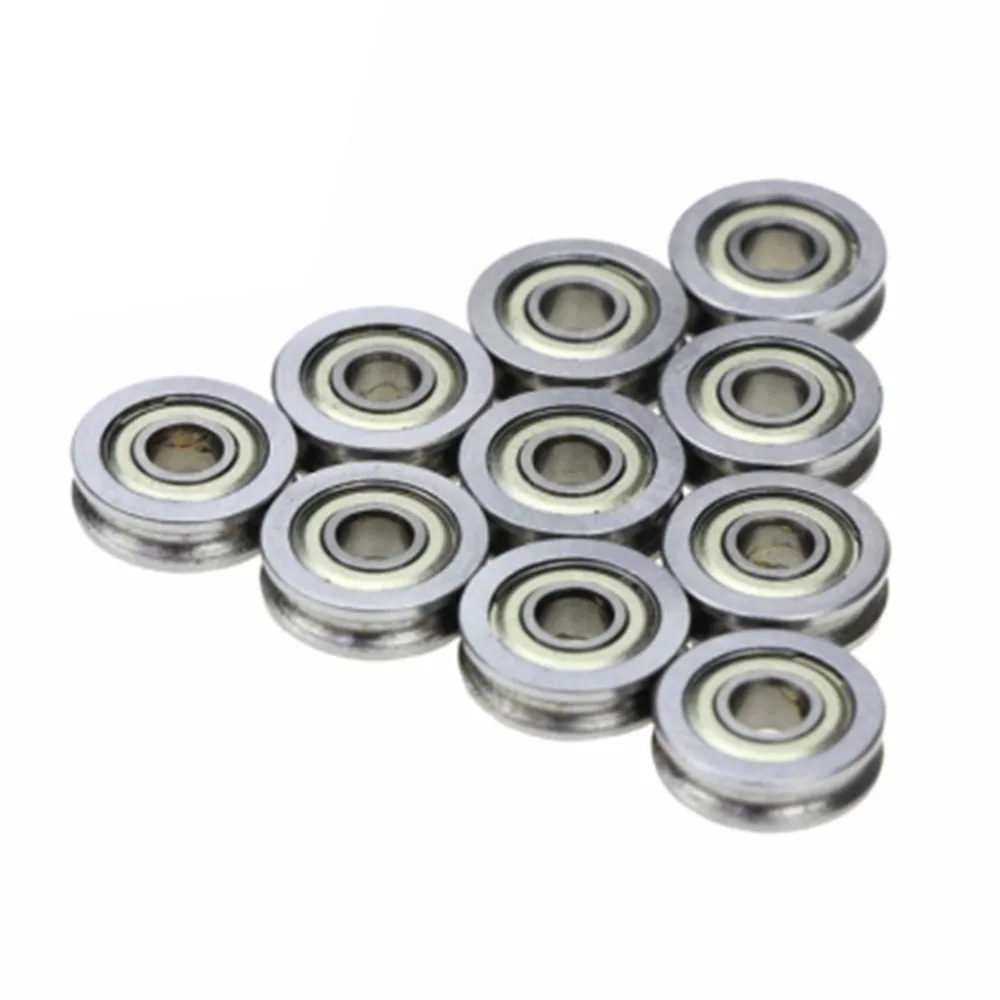 5Pcs/lot 3d Printer Parts Extruder  U-groove Idler Belt Pulley Ball Rail Bearing 604ZZ  Ditch 604  Groove 4x13x4mm