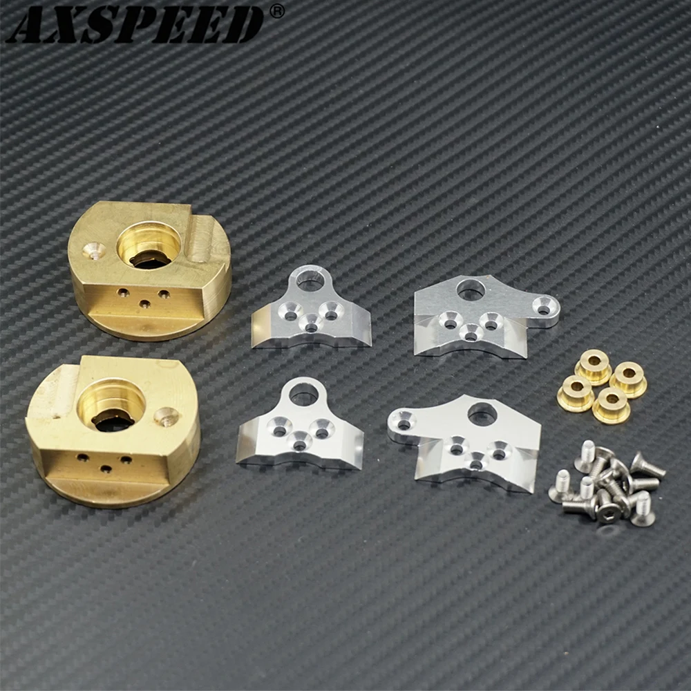 

AXSPEED Wheels Hub Rim Axle Brass Counterweight for 1/10 RC Crawler Axial Wraith 90018 90020 90031 90045 90056 90048 90053 RR10