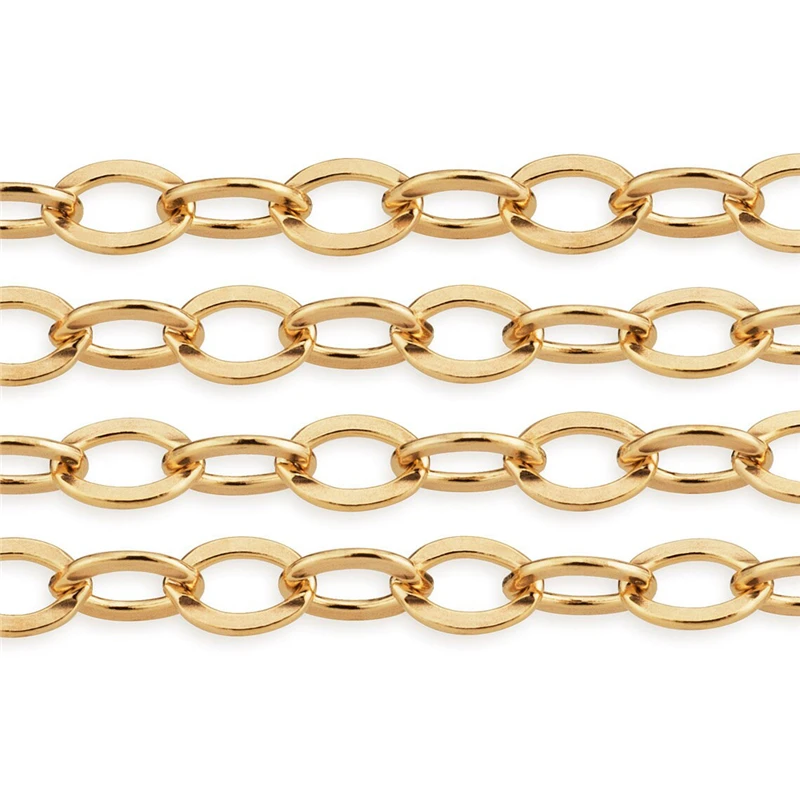 100% 14K Gold Filled Cable Chain Chain 2.3MM Chain Necklace Gold Jewelry Minimalist Gold Filled Chain DIY Jewelry