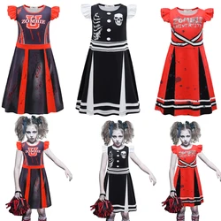 2021 ragazze carnevale Halloween Cheerleader Costume Cosplay bambini Zombie adguess Outfit Fancy Dress Cheer Uniform Costume Clothes