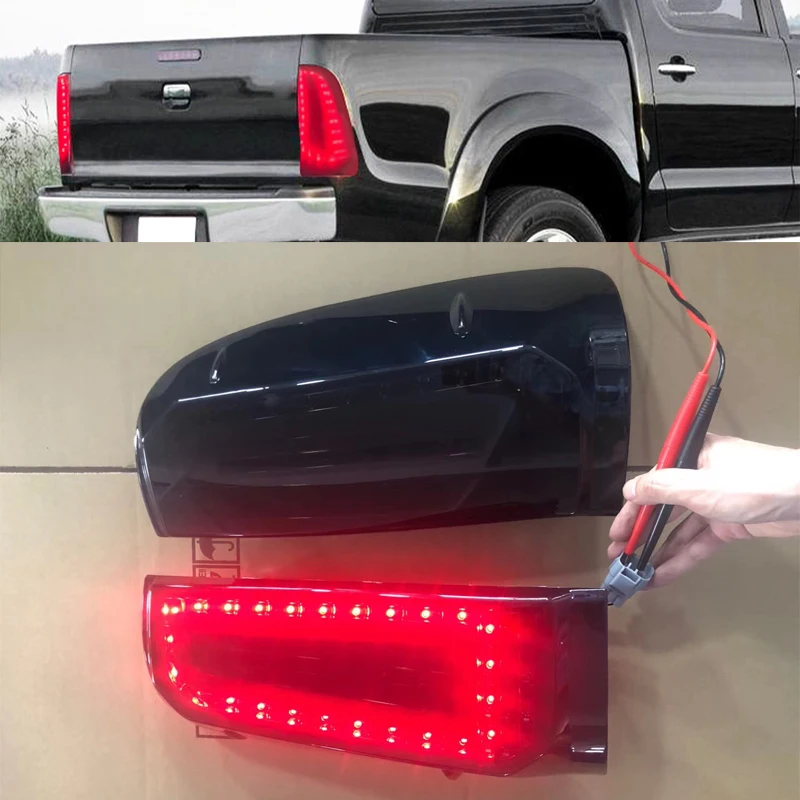 

1 Pair Led Tail Light Tail Lamp For TOYOTA HILUX VIGO Pickup 2004 - 2015 Rear Taillight Turn Signal Lamp Warning Fog Light