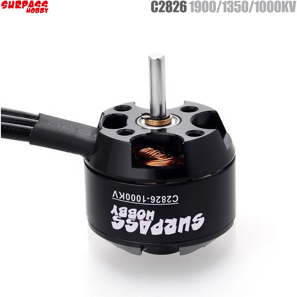 SURPASS HOBBY 2208 C2826 1000KV 1350KV 1900KV 14 Poles Brushless Motor for RC 100g-350g Airplane Fixed-wing Glider Aircraft