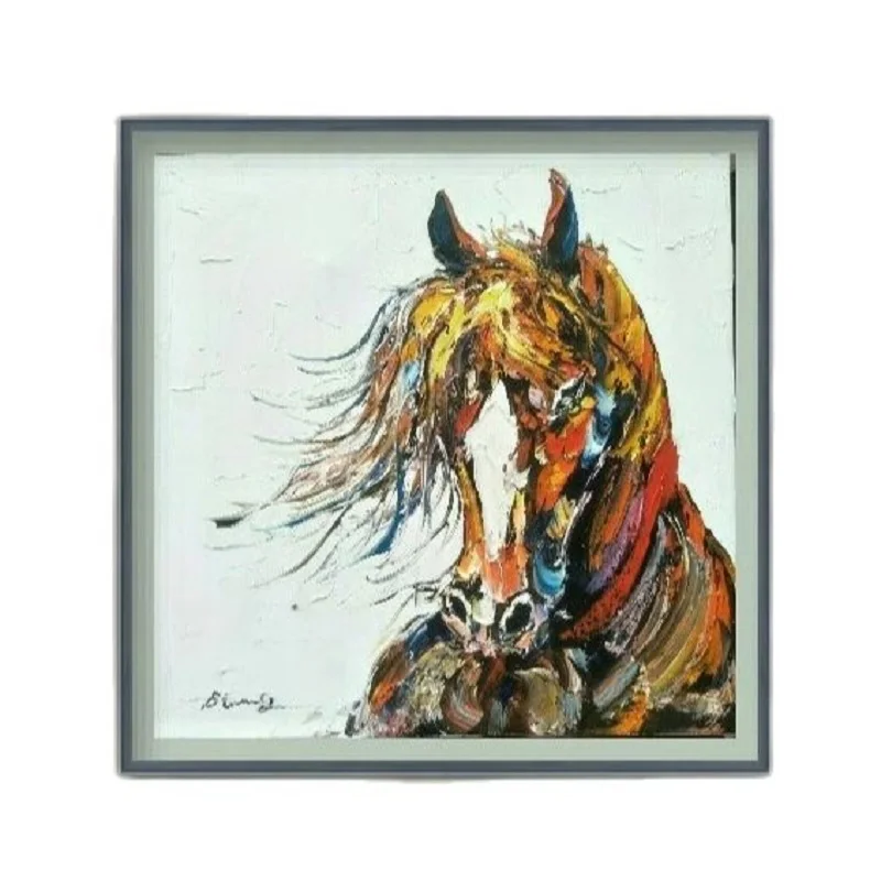 

Knife Painting Horse Animals, Handpainted Painting, Wall Art, Modern Picture Palette, Home Decor