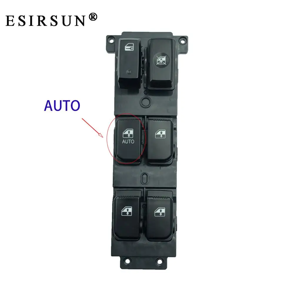 Esirsun Window Left Front Master Glass Lifter Control Switch Fit For Hyundai Santa Fe ,93570-2B140 , 93570-2B730 ,93580-2B000