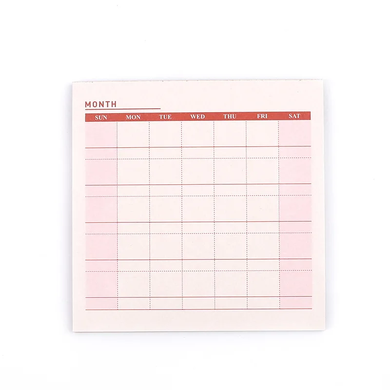 Working Memo Schedule Book Planner Memo Pad 60 Pages Sticky Note Diary Stickers Scrapbooking Sticky Office School