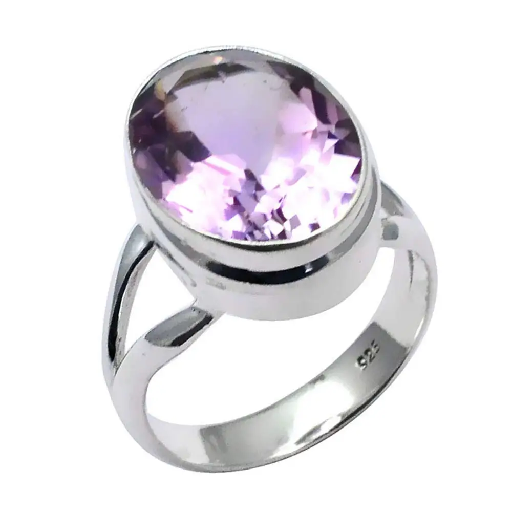 

Genuine Amethyst Ring 925 Sterling Silver,USA Size 7.25, 2SR0015