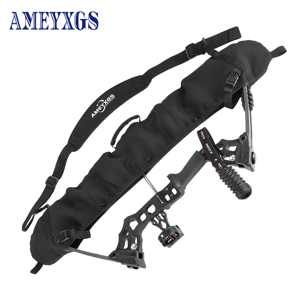 Archery Hunting Compound Bow Bag Diving Cloth Elastic Suitable for Composite Bows with 24-40 inch Total Length Below 102.5cm