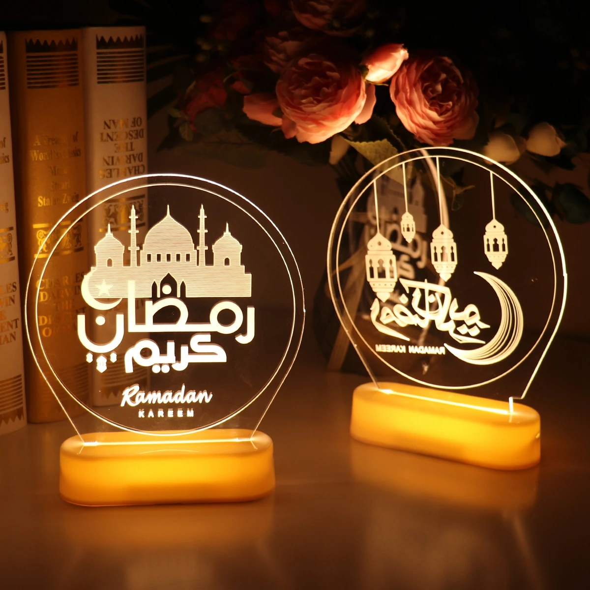 

EID Ornaments Light EID Mubarak Ramadan Decoration For Home Al Adha EID Muslim Decor Ramadan Kareem Islamic Muslim Party Decor
