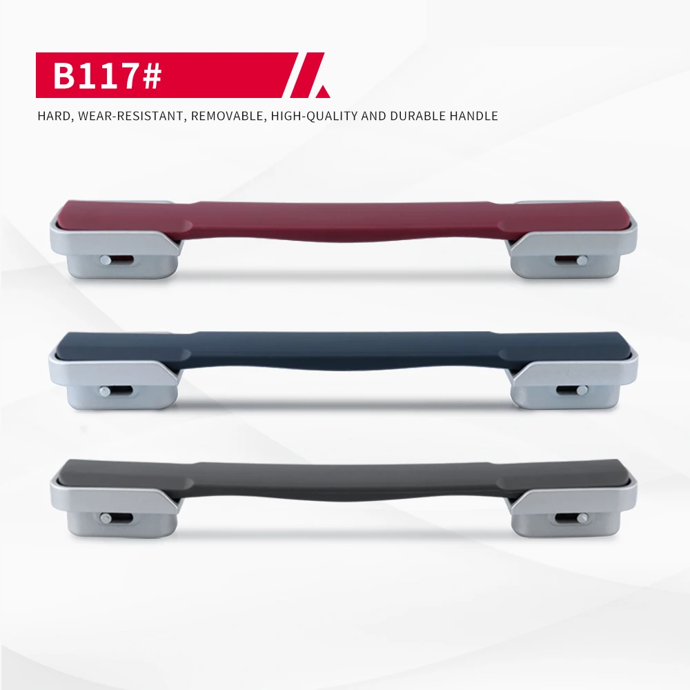 DILONG B117 Factory direct sales handles luggage accessories suitcase plastic soft knob high-quality metal handles