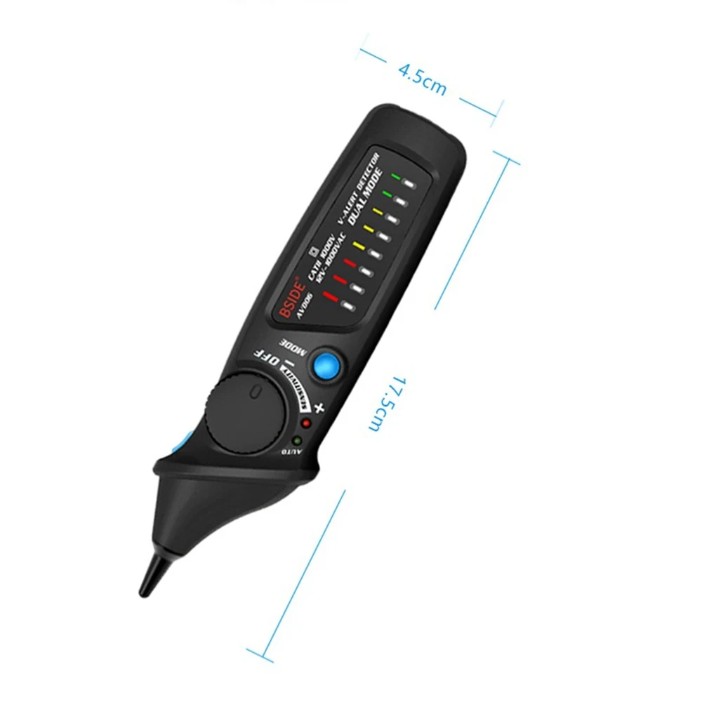 Non-Contact Voltage detector indicator BSIDE AVD06 Profession Smart test pencil Live/phase wire Breakpoint NCV Continuity Tester