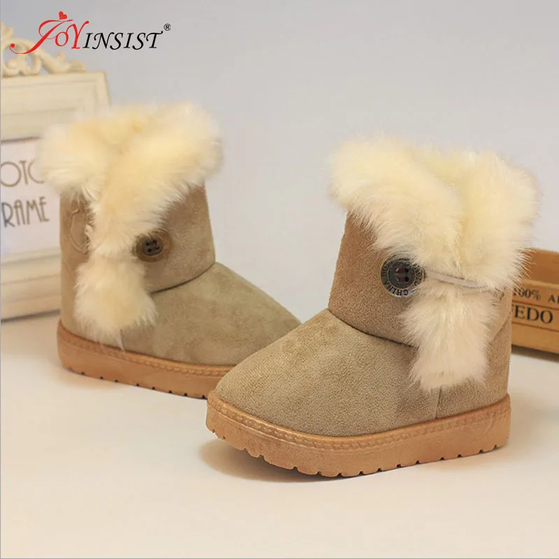 Winter Baby Boys And Girls Shoes Kids New Fashion Snow Boots Warm Cotton Thick Buckle Strap Shoes Children Clothing