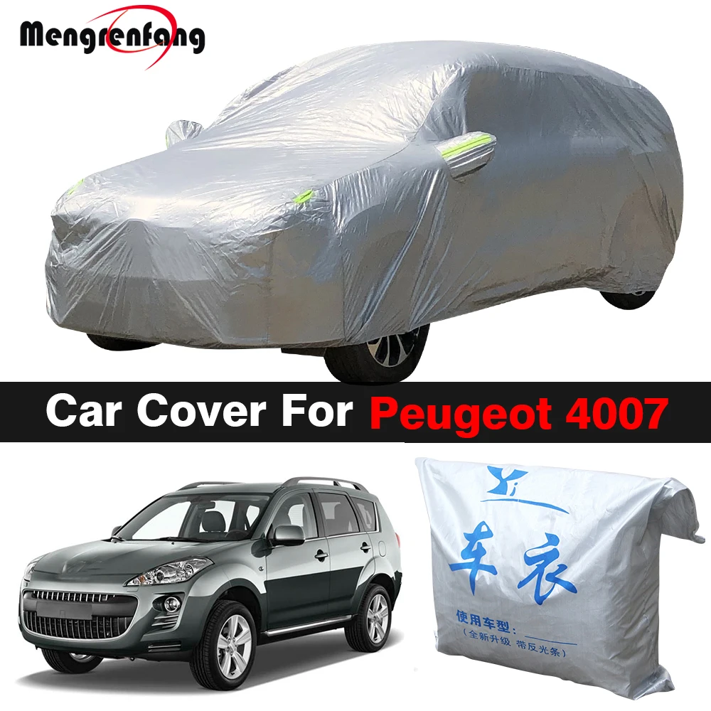 

Car Cover SUV Outdoor Anti-UV Sun Shade Snow Rain Dust Resistant Cover For Peugeot 4007