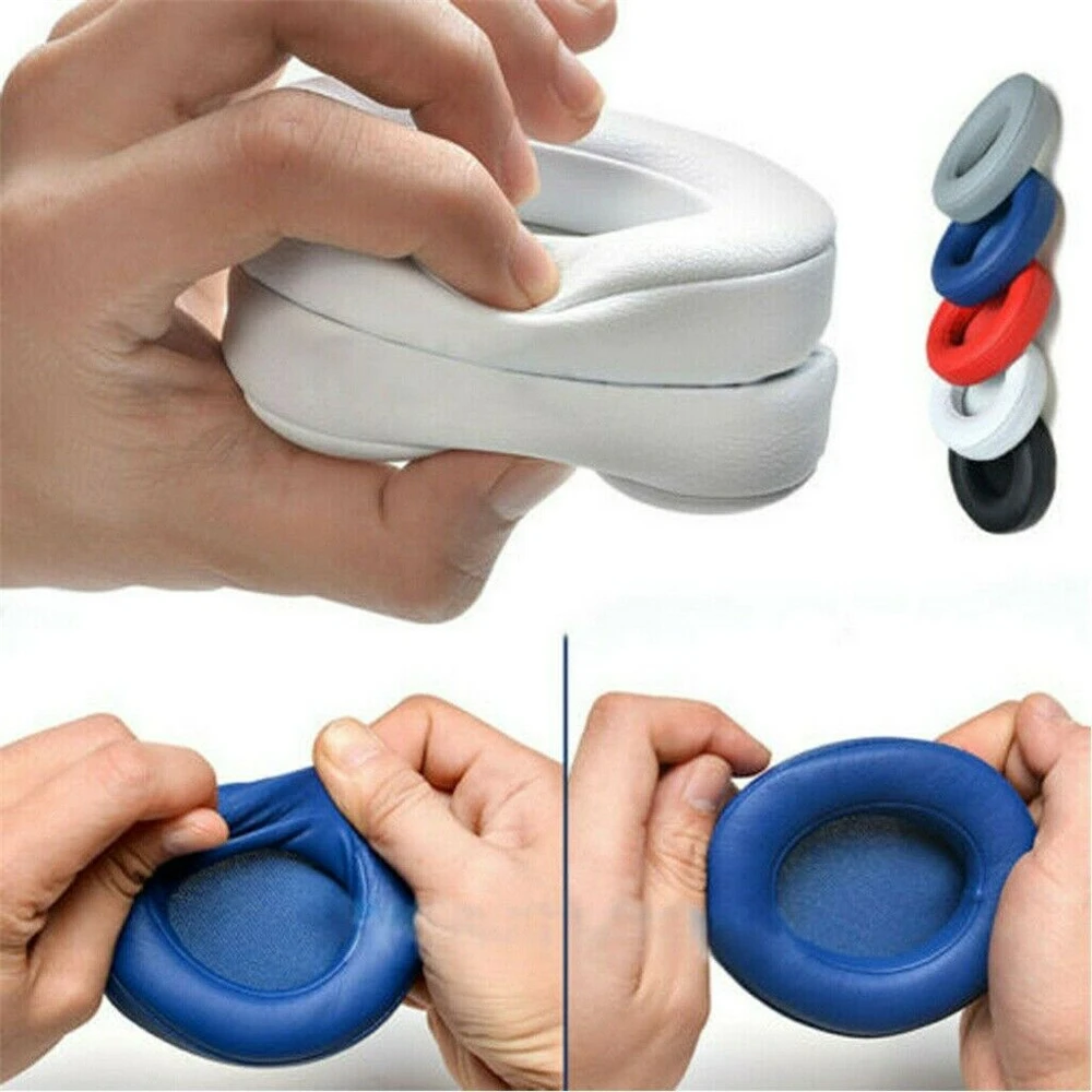 เปลี่ยนฟองน้ำนุ่มโฟมแผ่นรองหูฟังสำหรับหูฟัง Beats Studio 2 3สำหรับ Beats Solo 3 2ไร้สายหูฟังบลูทูธ